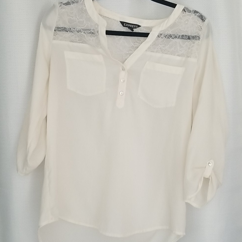 Ivory 3/4 sleeve